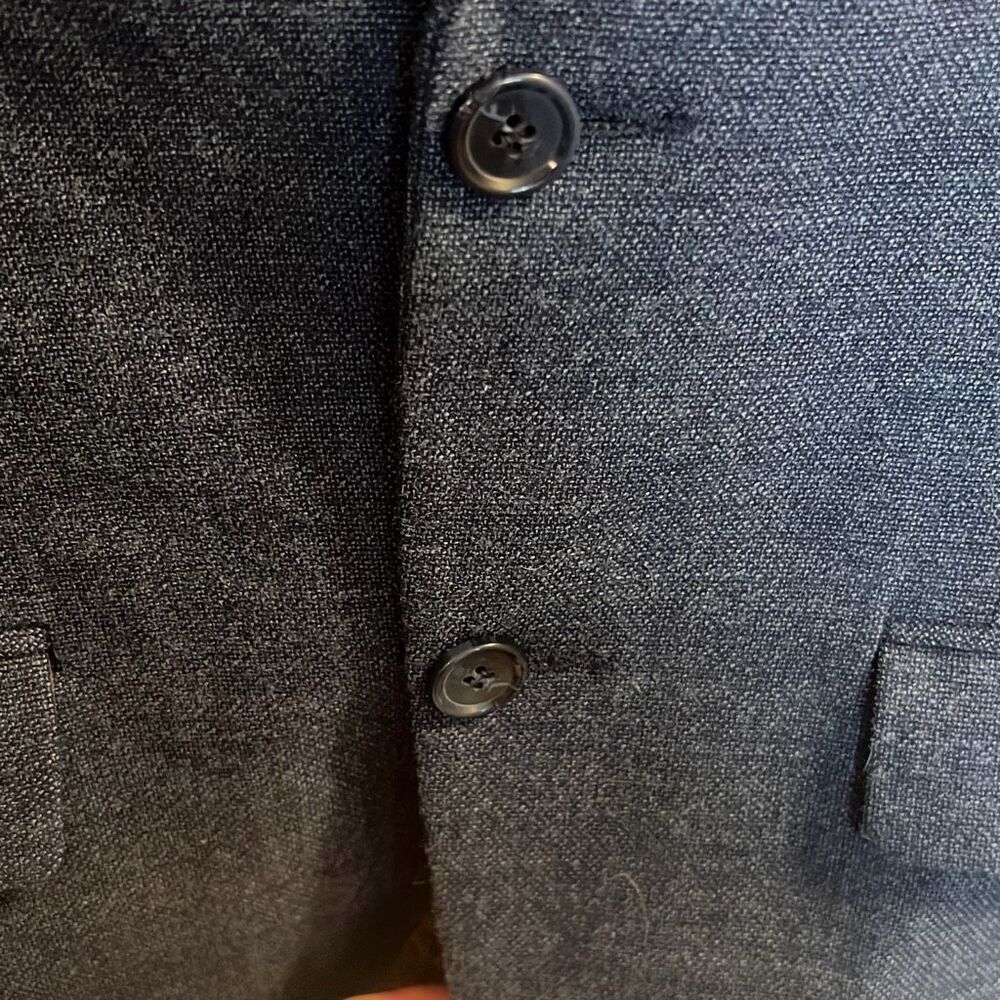 K Kimmy Custom Tailor Navy & Brown Paisley Blazer - image 6